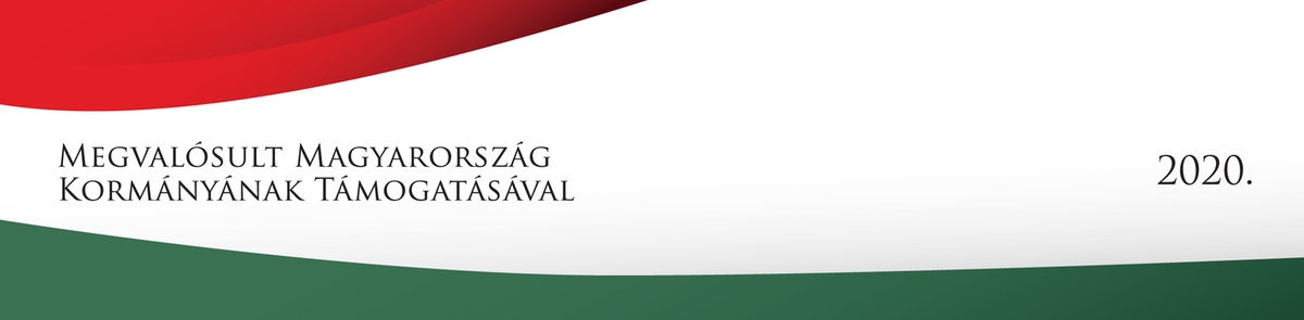 Megvalósult Magyarország Kormányának támogatásával 2020 – logo